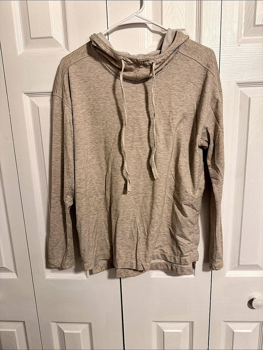 Max Studio Hooded Long Sleeve Top